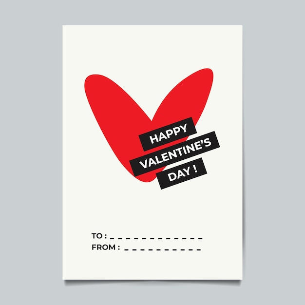 Vector valentines day flyer template design
