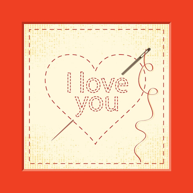 Vector valentines day greeting card
