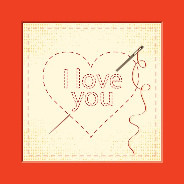 Valentines Day greeting card