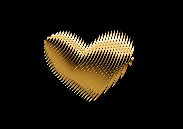 valentines day heart background vector illustration