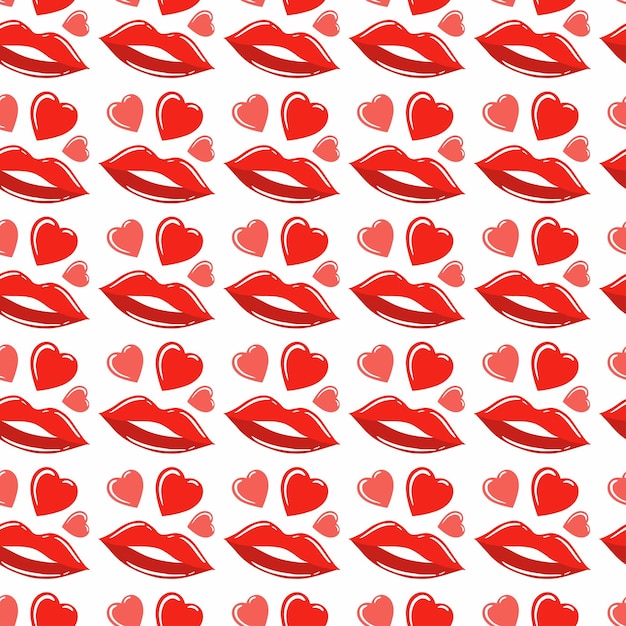 Vector valentines day heart pattern background