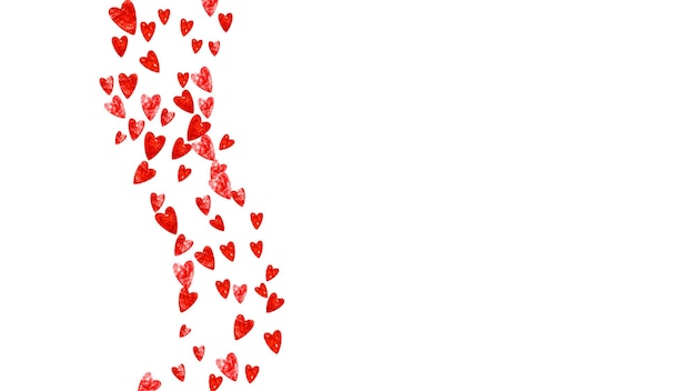 Premium Vector Valentines day heart with red glitter sparkles Premium Vector Valentines day heart with red glitter sparkles