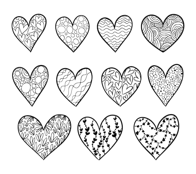 Clipart dei cuori di san valentino