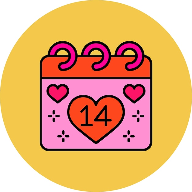 Vector valentines day icon