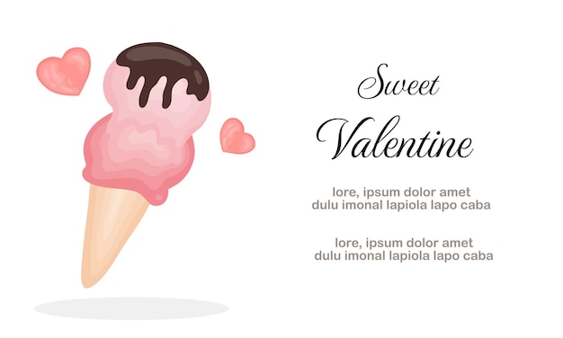 Valentines day illustration vector design