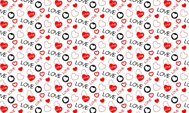 Valentines Day Love Seamless Pattern,