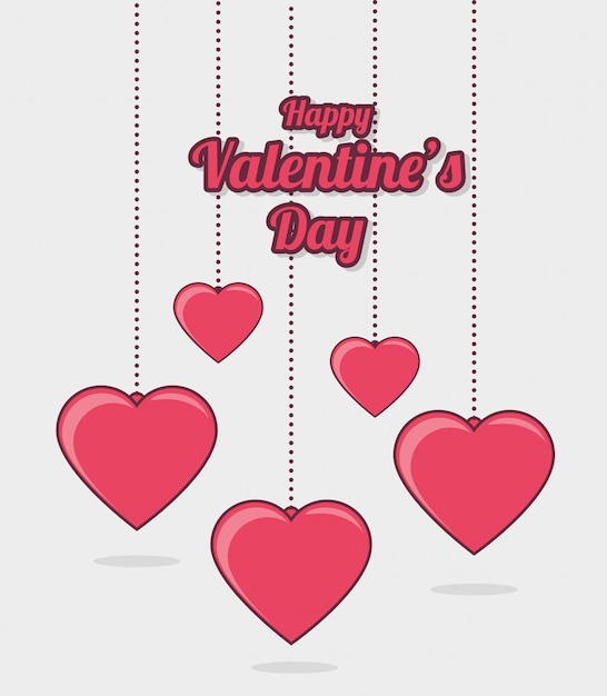 Vector valentines day lovely card  graphic design