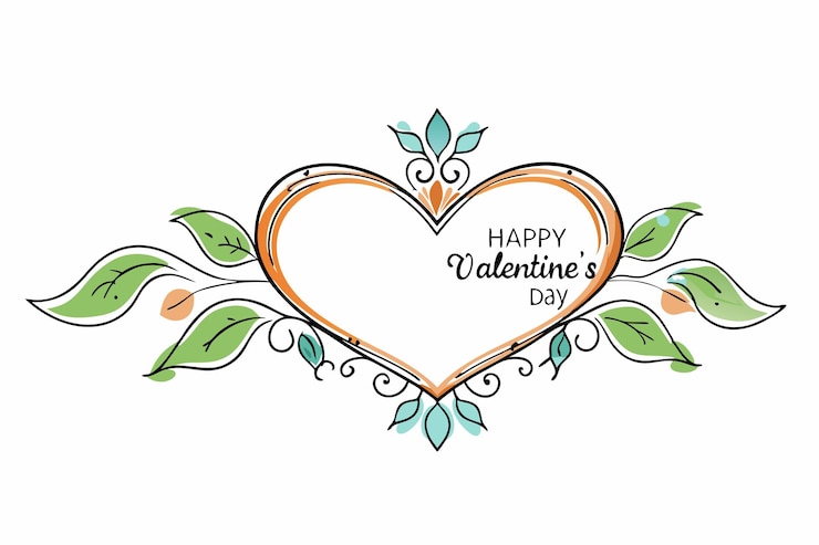 वेक्टर valentines day lovely heart greeting card vector