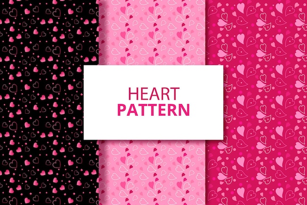 Valentines day pattern collection  creative design
