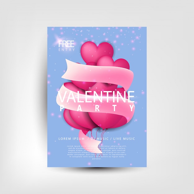 Poster di san valentino