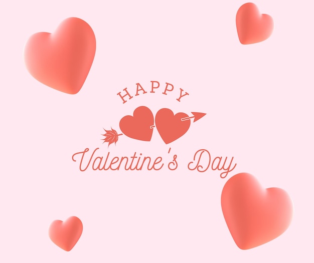 Valentines day premium card social media poster banner