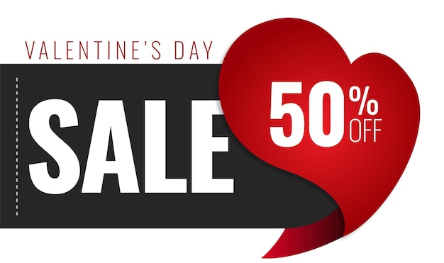 Valentines day sale badge