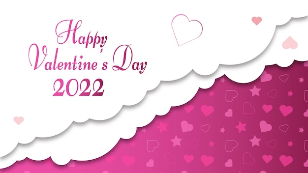 Vector valentines day sale banner template background