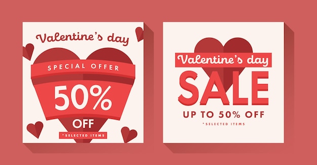 Valentines Day Sale Banner Template