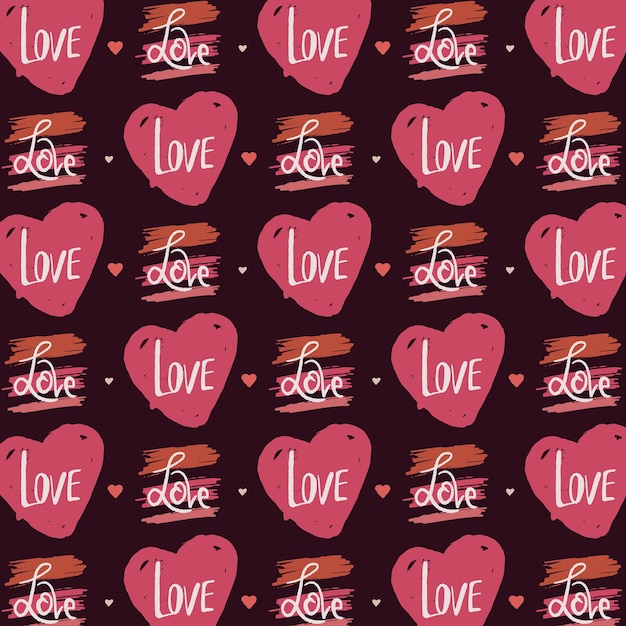 Valentines day seamless pattern Scrapbooking and packaging paper