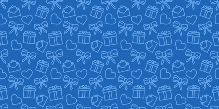Vector valentines day seamless pattern wrapping paper ornament love holiday vector texture