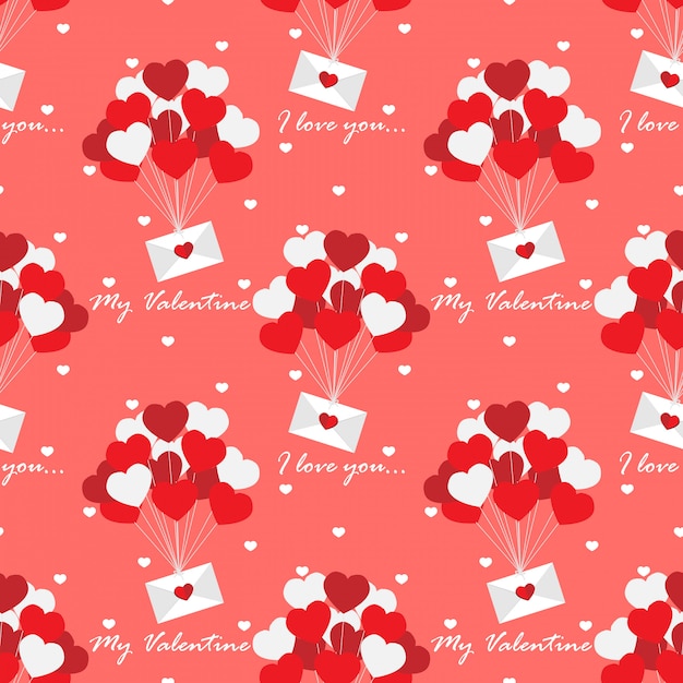 Vettore san valentino seamless pattern.