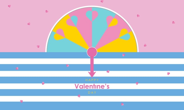 Valentines day simple abstract background