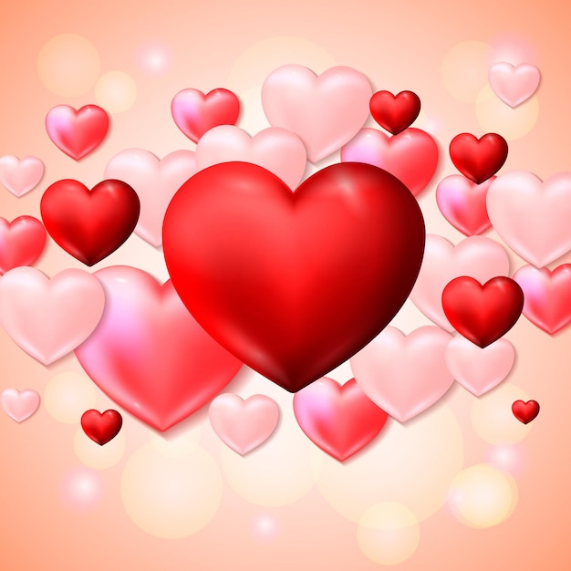 valentines day square background