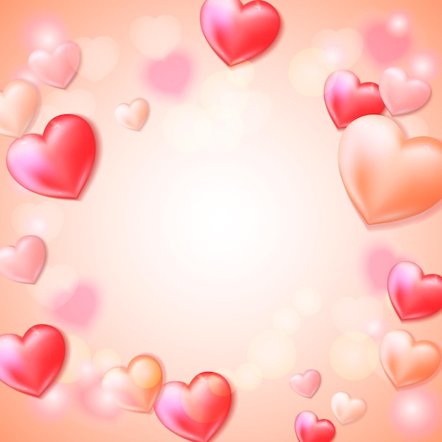 valentines day square background