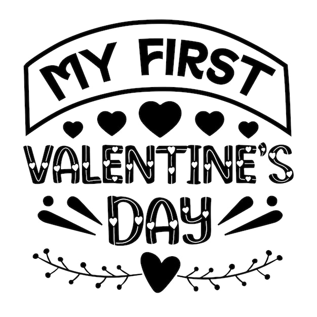 Vettore giorno di san valentino svg design