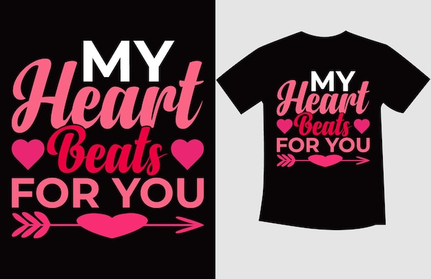 Vector valentines day t shirt design