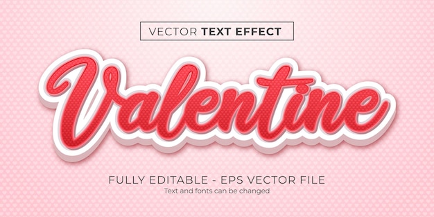 Valentines day text effect