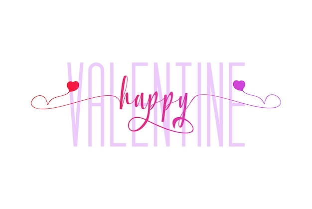 Valentines Day typography handwritten calligraphy text template 11