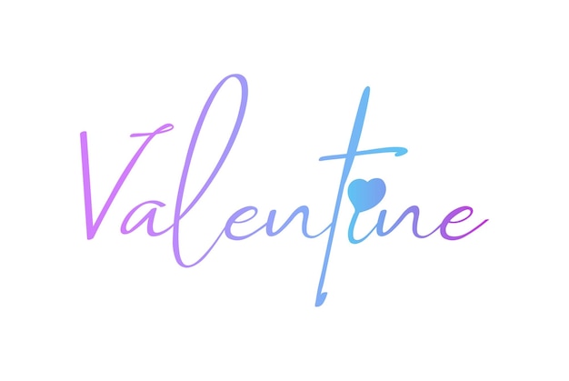 День Святого Валентина типография рукописная каллиграфия текст шаблон 15