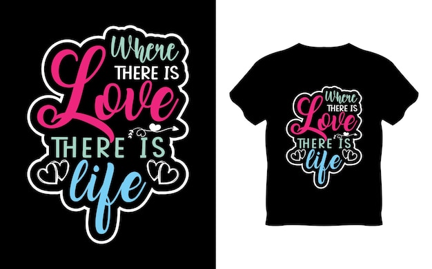 발렌타인 데이 타이포그래피는 사랑의 티셔츠 디자인 로맨틱 레터링을 인용합니다.