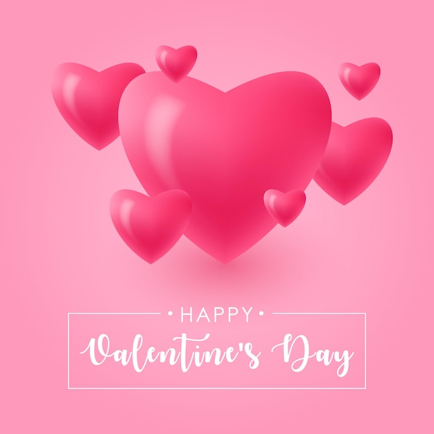 Valentines Day - vector illustration template. Valentines Day background