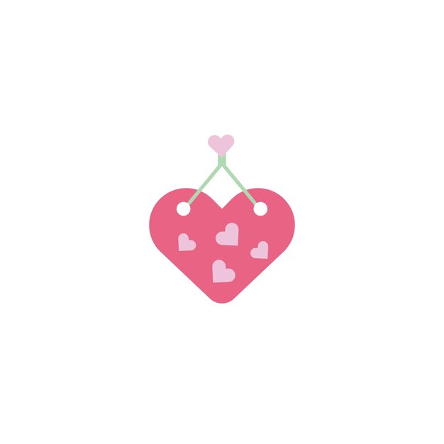 Valentines day vector sprinkled with love illustration