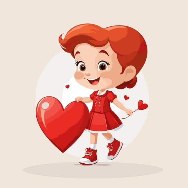 Valentines day vector on white background