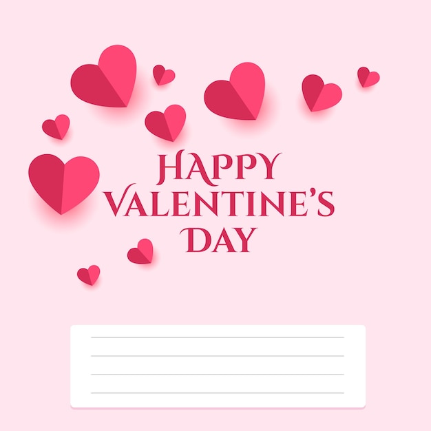 valentines greeting card vector design