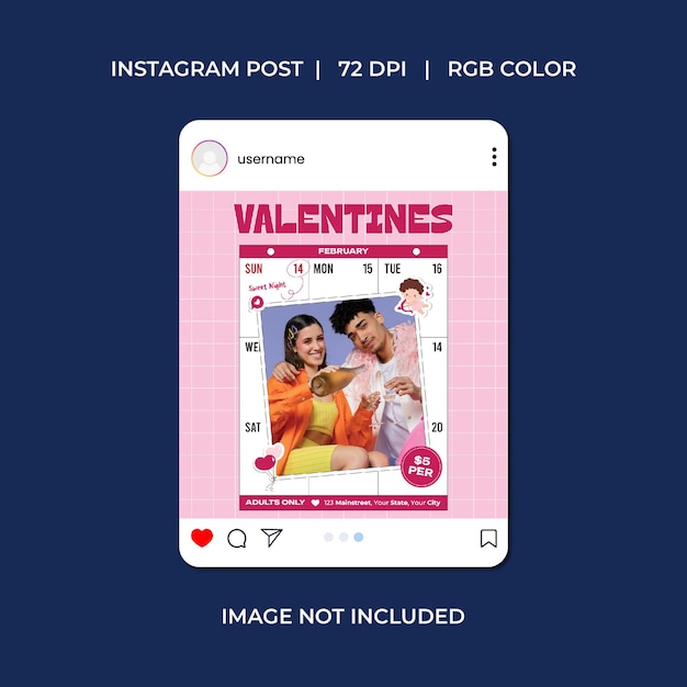Valentines Party Socials Media