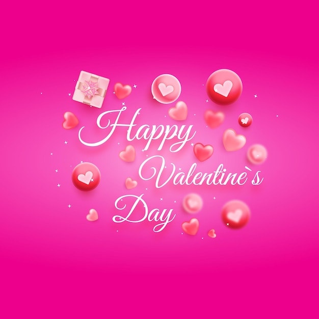 Valentines sale Advertising poster for the store pink banner for website or flyer