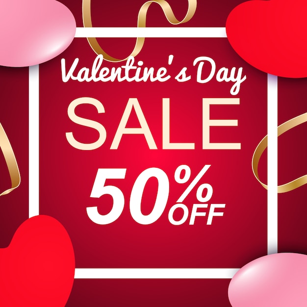 Valentines  Sale Background