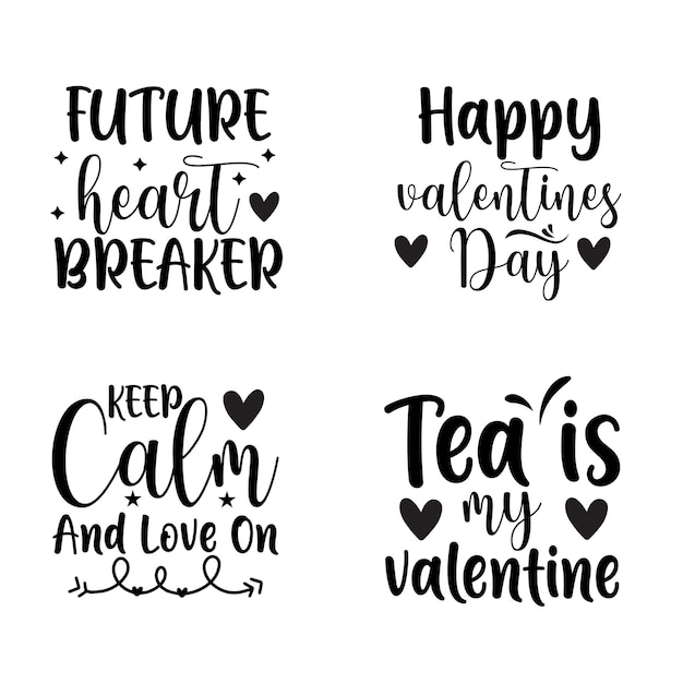 Vector valentines svg bundel