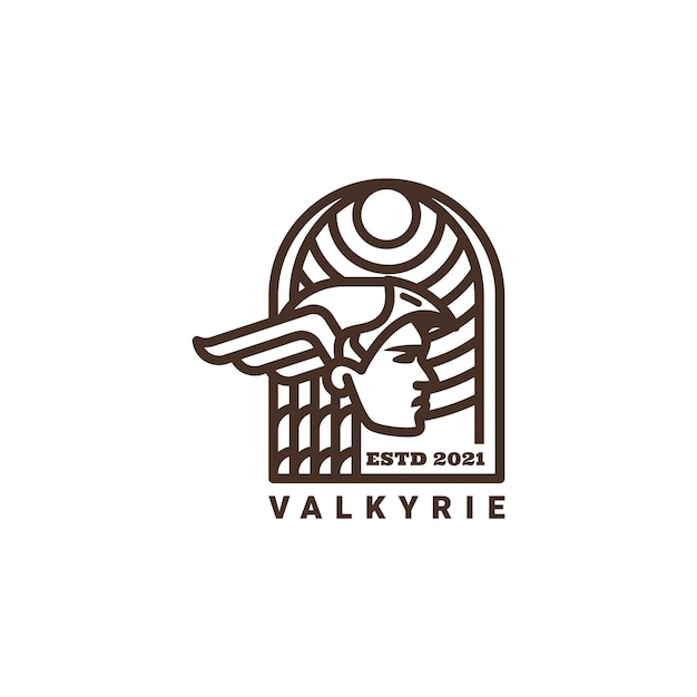 Vettore logo valchiria