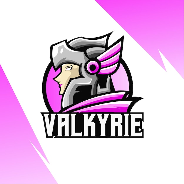 Valkyrie Mascot Esport Logo Design