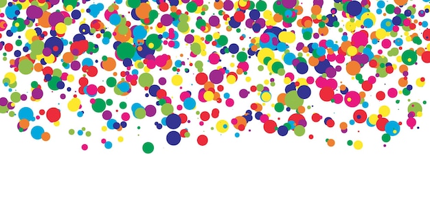 Vallende gekleurde stippen Leuke achtergrond Abstracte felgekleurde confetti