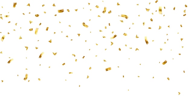 Vallende glanzende gouden confetti