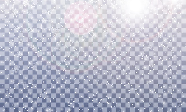Vallende sneeuw achtergrond vector illustratie