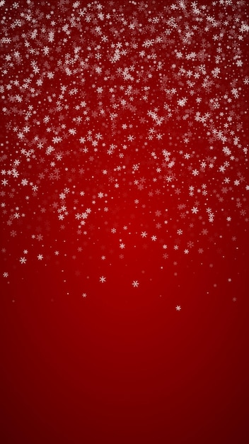 Vallende sneeuwvlokken Kerst achtergrond Subtiele vliegende sneeuw luchtafweergeschut