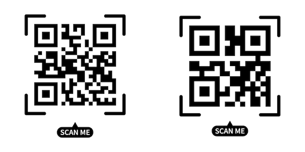 Valse QR-code scan me vector illustratie