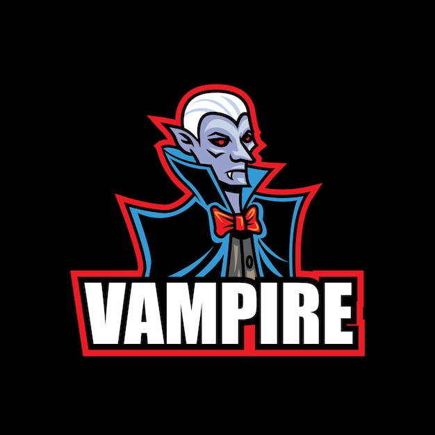 Vampier mascotte logo