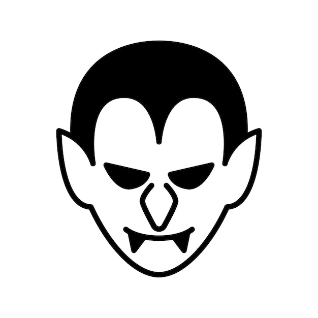 Vampier pictogram vector op trendy stijl voor ontwerp en print