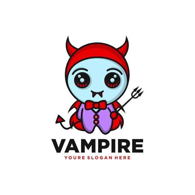 Vampiro Mascote Desenho Logotipo #324095 - TemplateMonster