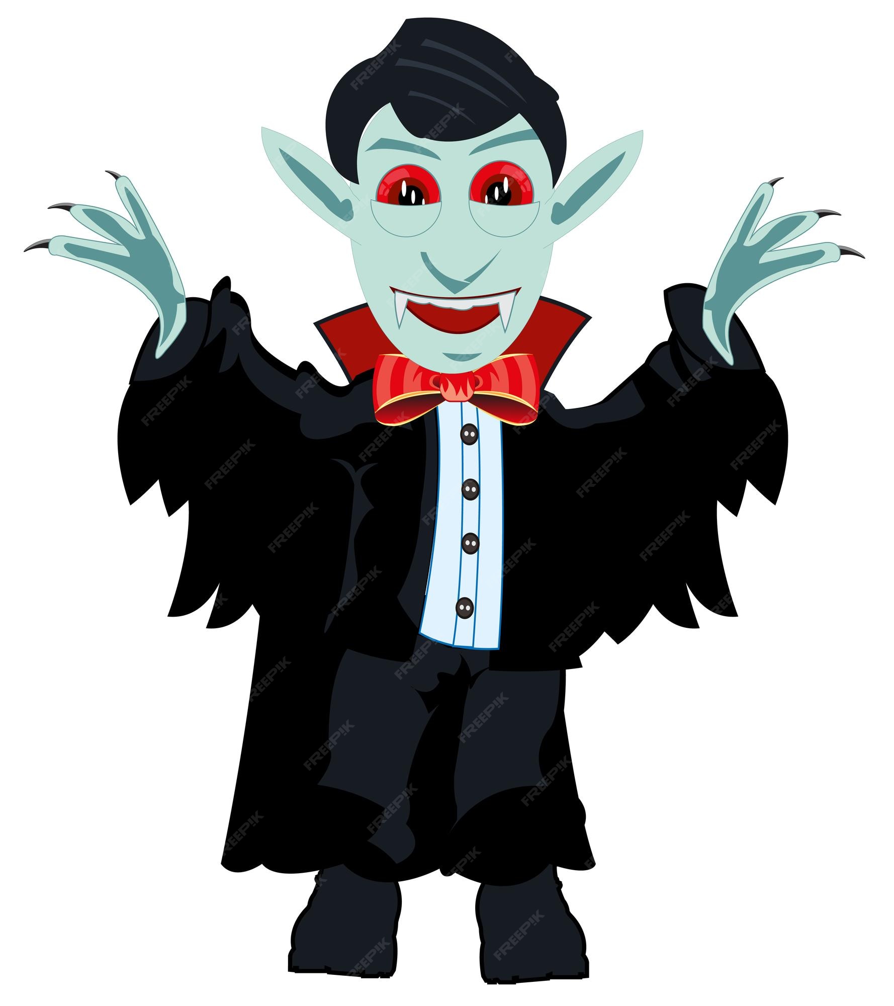 A cartoon illustration of a Dracula Vampire Character Stock Vector Image &  Art - Alamy