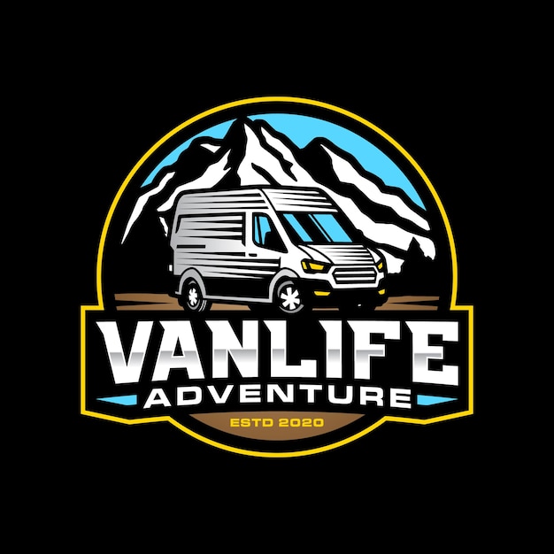 van adventure logo template